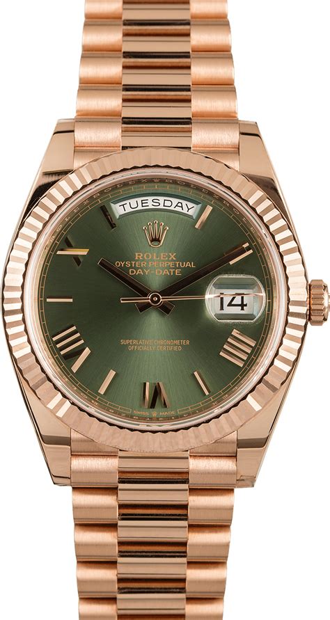 rolex rose gold 40mm president